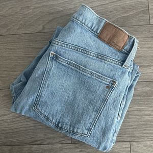 Madewell Light Wash Straight Leg Jeans
